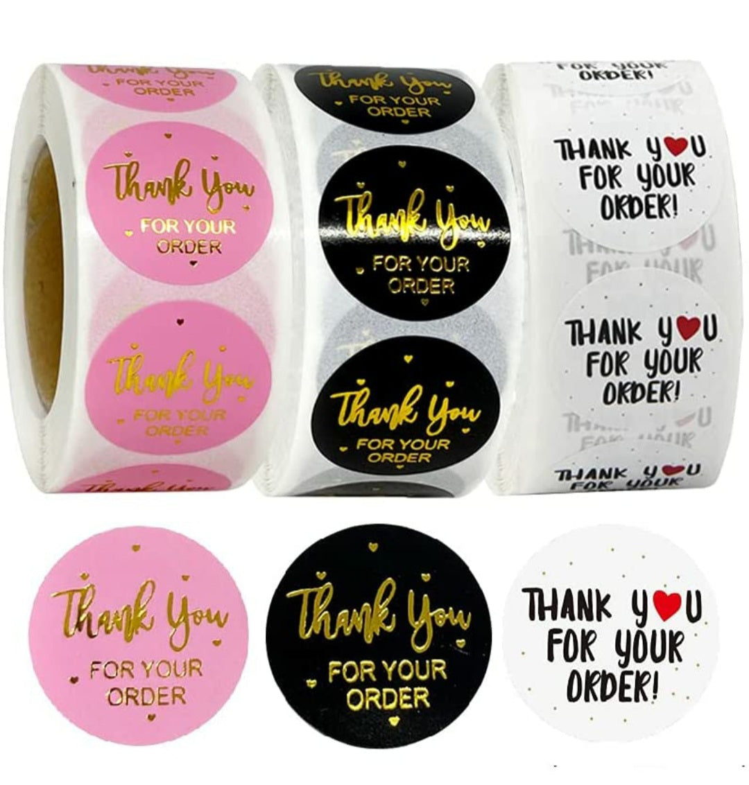 Thank You Stickers 1"